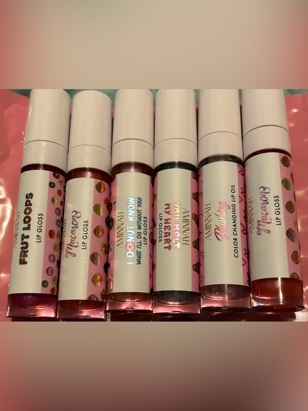 6 Aminnah Lip Glosses